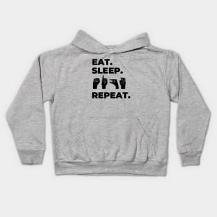 Eat Sleep Sign Repeat Kids Hoodie